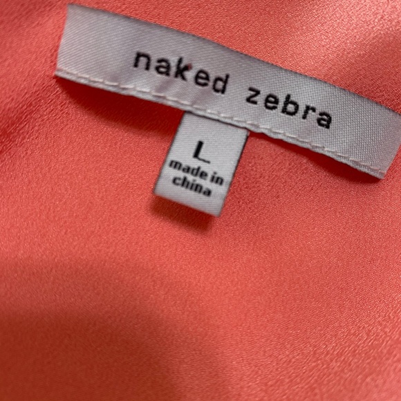 Naked Zebra Coral Dress - Picture 4 of 4